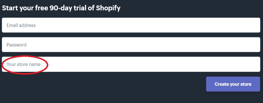 Shopify教學：【7個步驟快速設立網店】- Shopify登記第一步：填寫基本資料